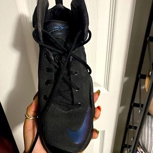 Black high top Lebrons